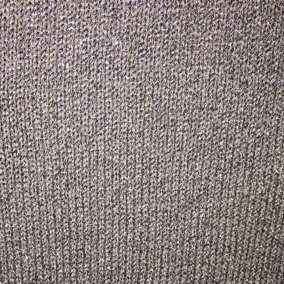Peter Nygard Woman’s Metallic Silver Sweater S - Picture 5 of 11